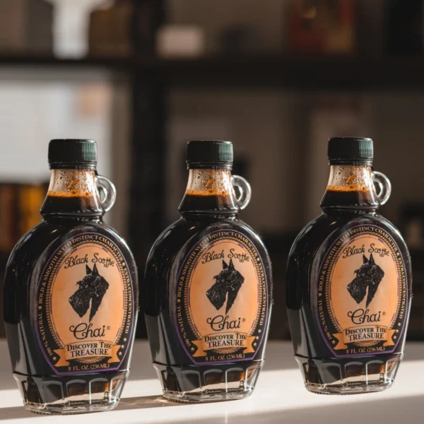 3-Pack 8 oz Personal Size Black Scottie Chai Concentrate