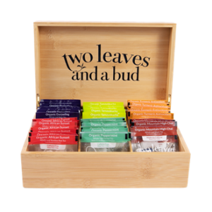 two leaves and a bud / Filled Bamboo Box, 6 slot