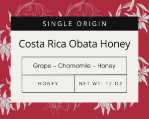 Costa Rica Obata Honey