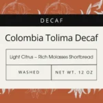 Colombia Tolima Decaf